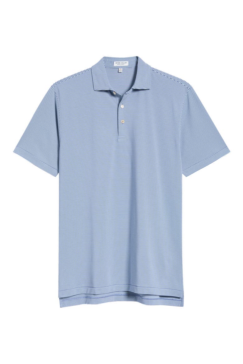 Candor Stripe Mesh Performance Polo, Alternate, color, BALI BLUE / PALE BLUE