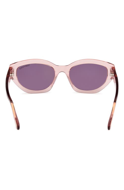 Tom Ford Solange-02 Acetate Butterfly Sunglasses In Pink