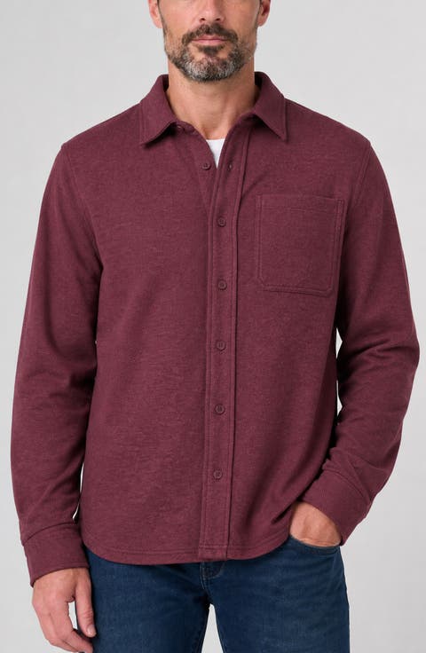 Long Sleeve Knit Button Up Shirt