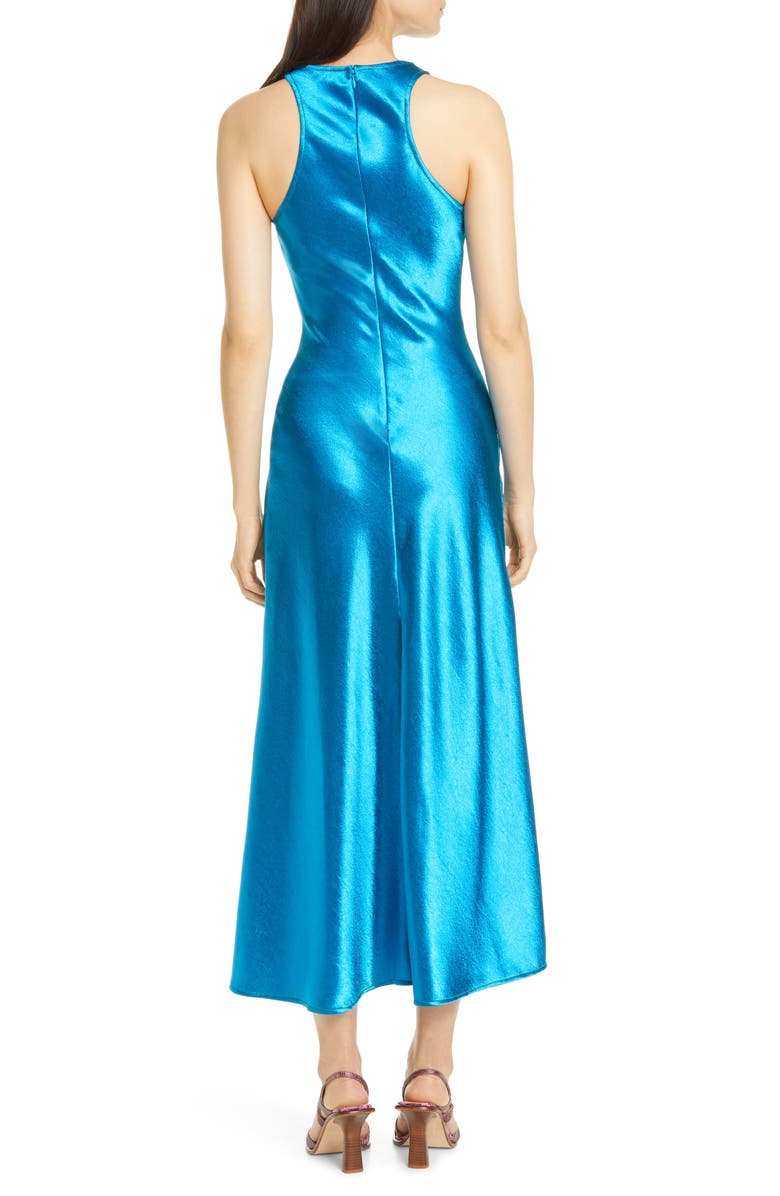 Sies Marjan Andy Cowl Neck Satin A-Line Midi Dress, Alternate, color,