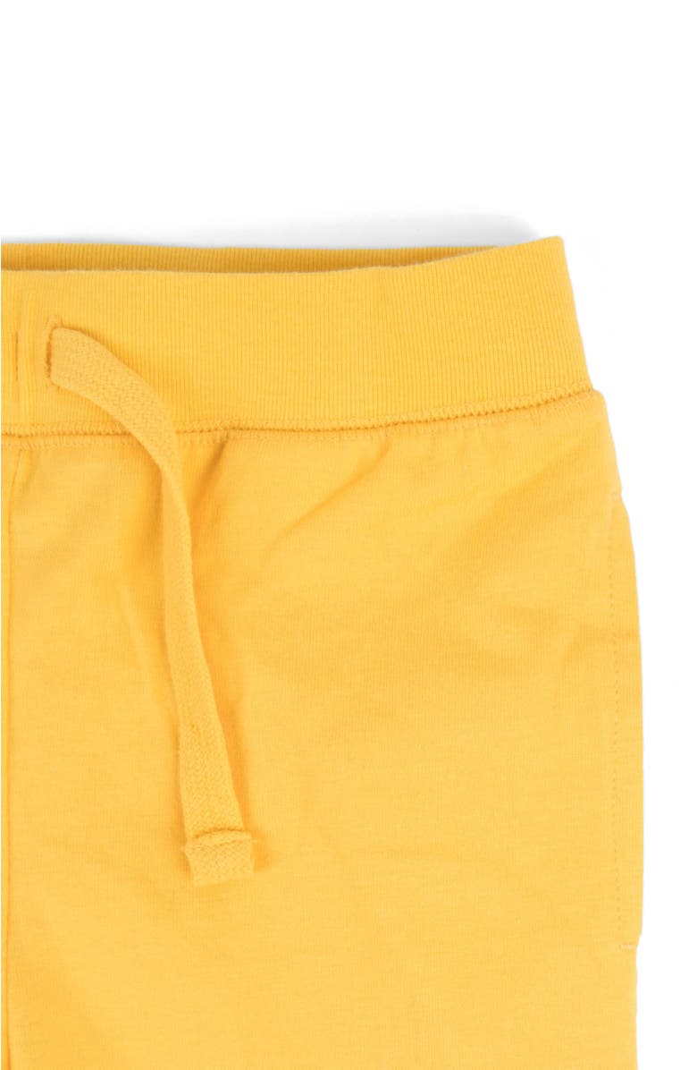 Leveret Kids 100% Cotton Lightweight Jogger Pants, Alternate, color, Yellow