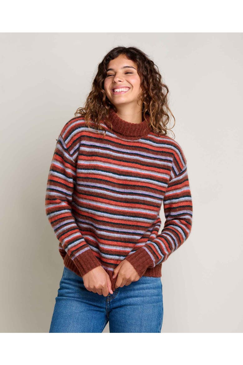 Toddy T-Neck Sweater, Main, color, Gourd