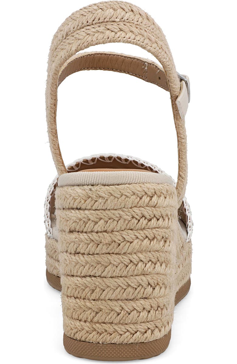 MIA Becky Ankle Strap Espadrille Platform Wedge Sandal, Alternate, color, Natural/ Ecru