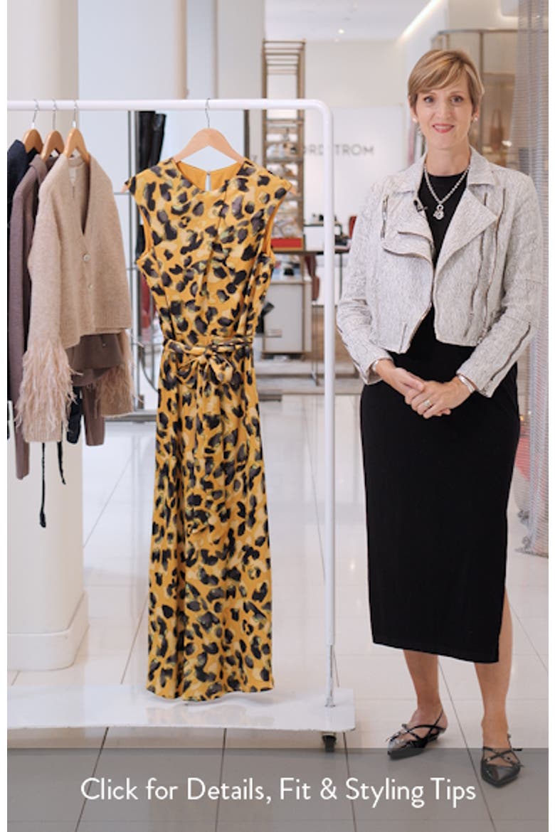Belted Sleeveless Midi Dress video
