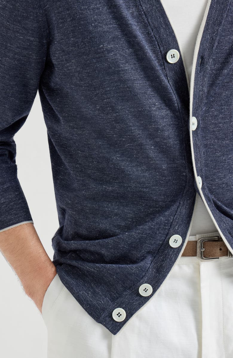 Brunello Cucinelli Lightweight cardigan, Alternate, color, Avio Blue