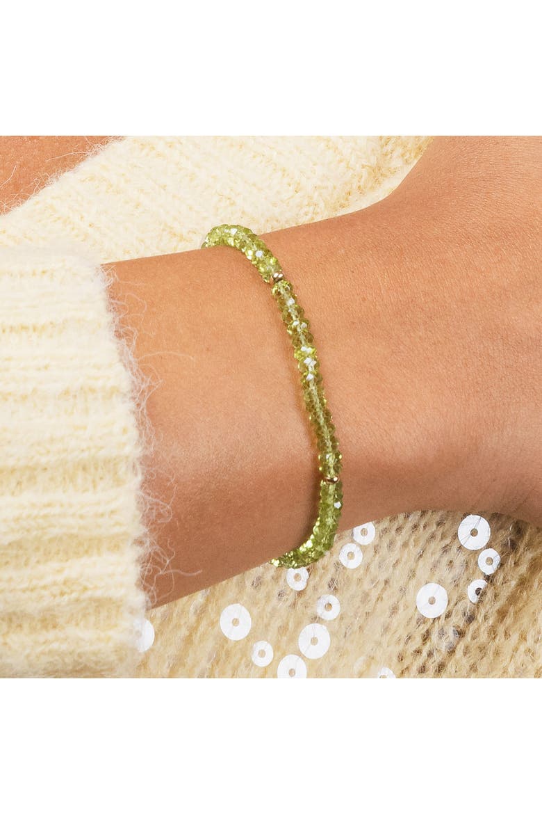 Peridot Bead Bracelet, Alternate, color, Peridot