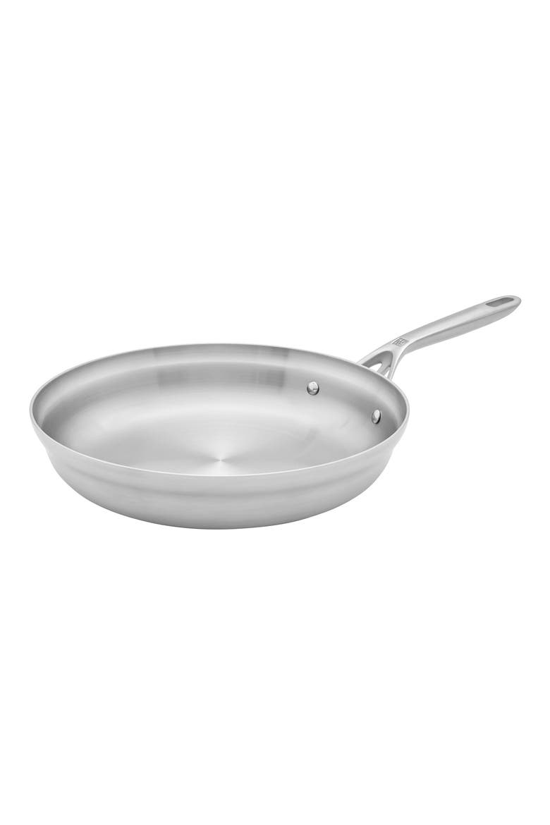 Motion Stainless Steel 12-Inch Fry Pan, Main, color, STAINLESS STEEL