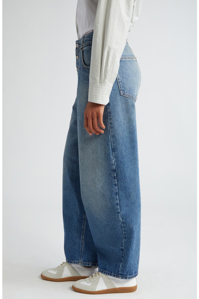 Button Fly Balloon Leg Jeans, Alternate, color, LIGHT BLUE