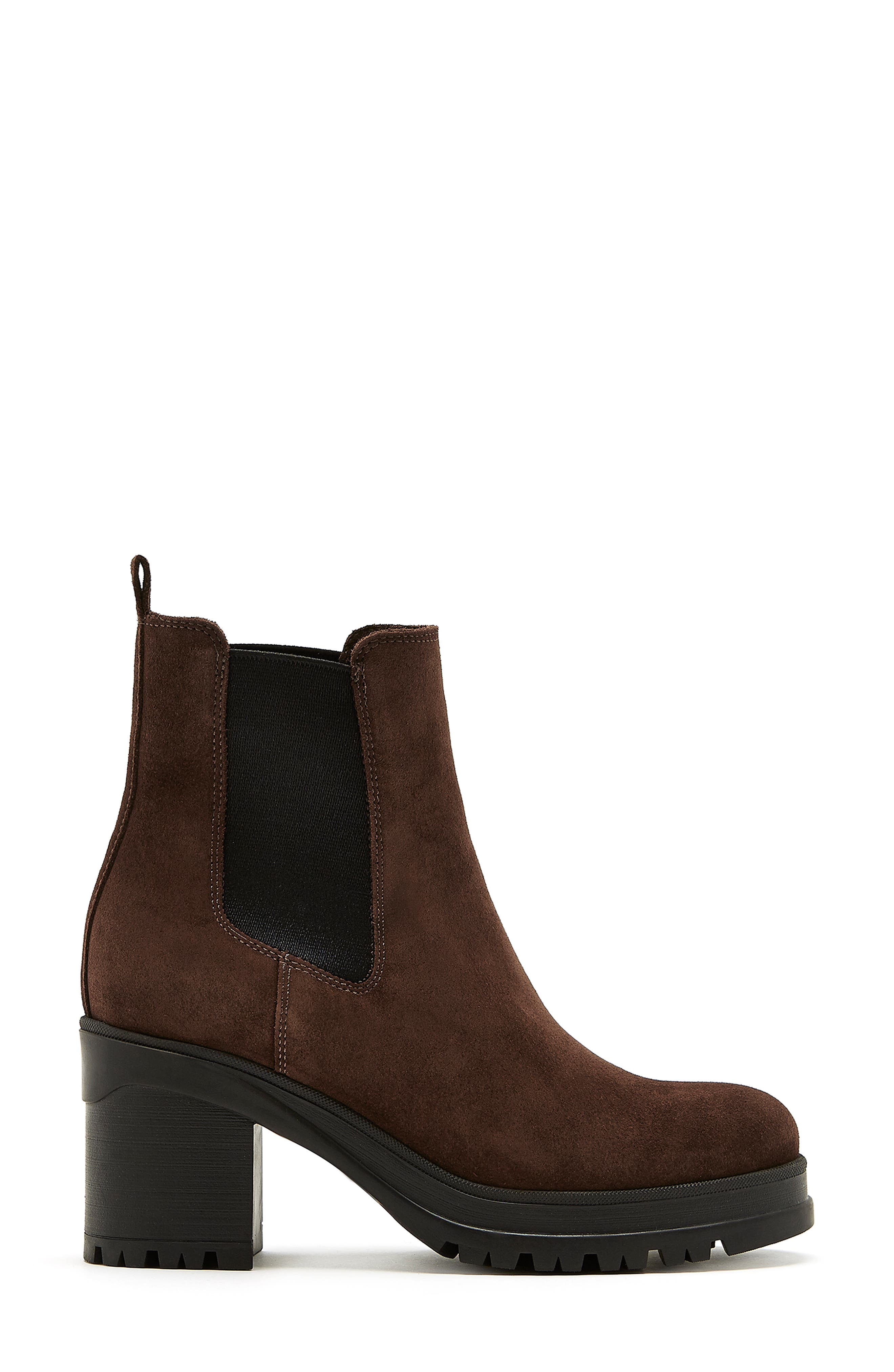 La Canadienne Paxton Waterproof Chelsea Boot, Alternate, color, Brunette Suede