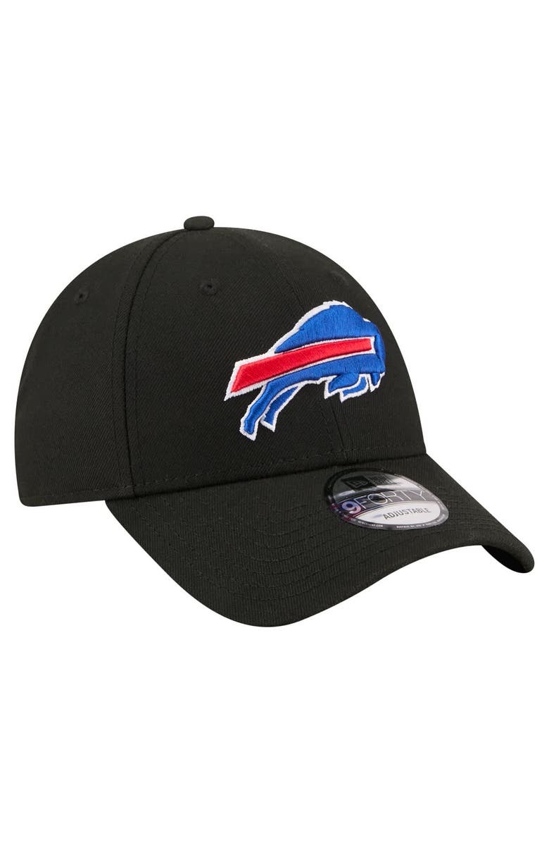 New Era Men's New Era  Black Buffalo Bills Core Team 9FORTY Adjustable Hat, Alternate, color, Black