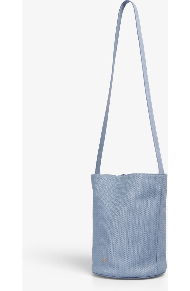 Scalpers Maxi Cube Woven Leather Bag, Alternate, color, Blue