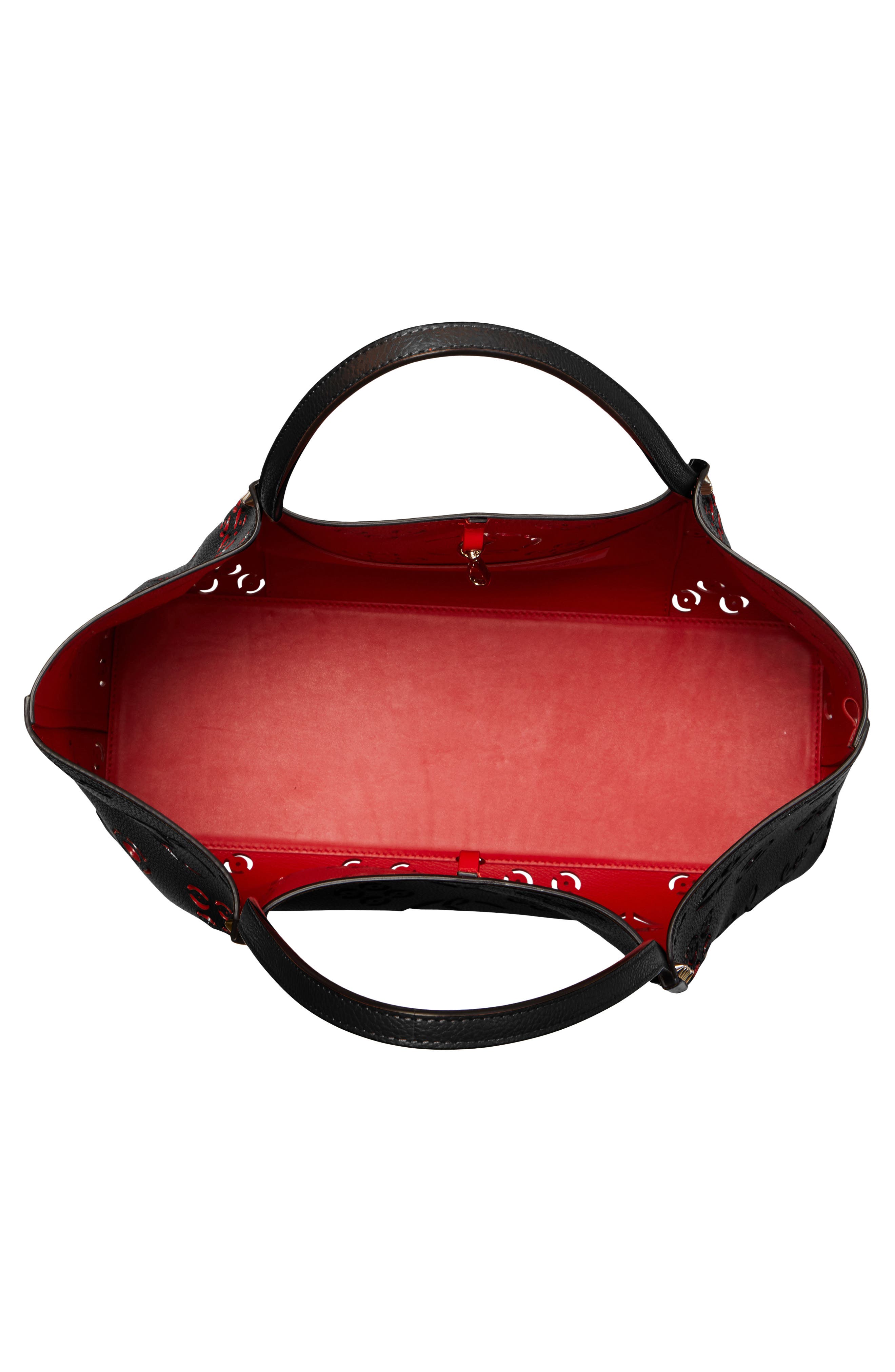 Christian Louboutin Large Cabarock Loubinthesky Perforated Leather Tote, Alternate, color, 