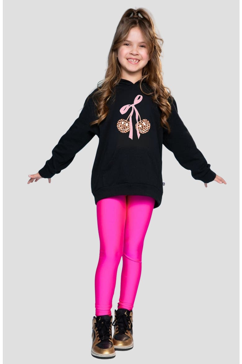 Kids' Oversize Zip-Up Hoodie, Alternate, color, BLK MULTI