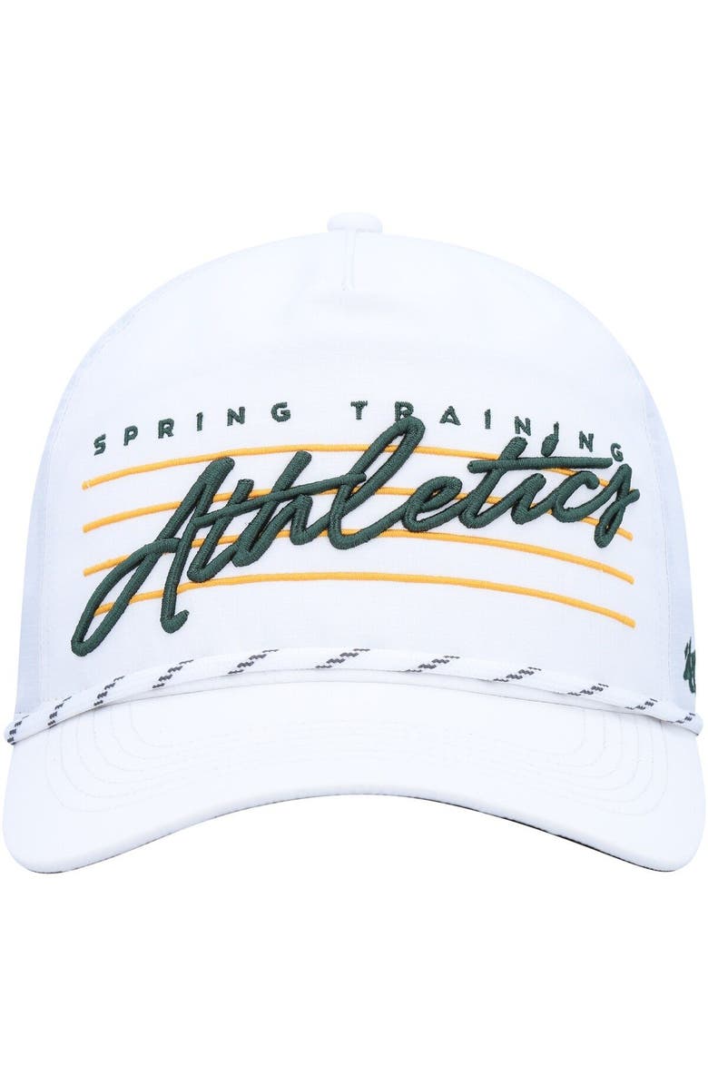 '47 Men's '47  White Oakland Athletics Downburst Hitch Snapback Hat, Alternate, color, White
