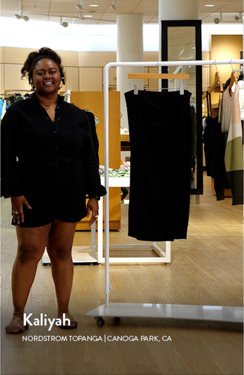 Ruched Jersey Midi Skirt, sales video thumbnail