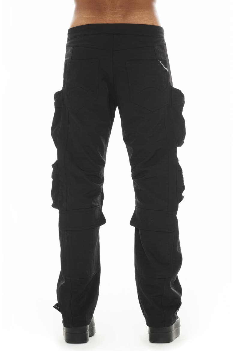 610 Baggy Cargo Pants, Alternate, color, BLACK NYLON