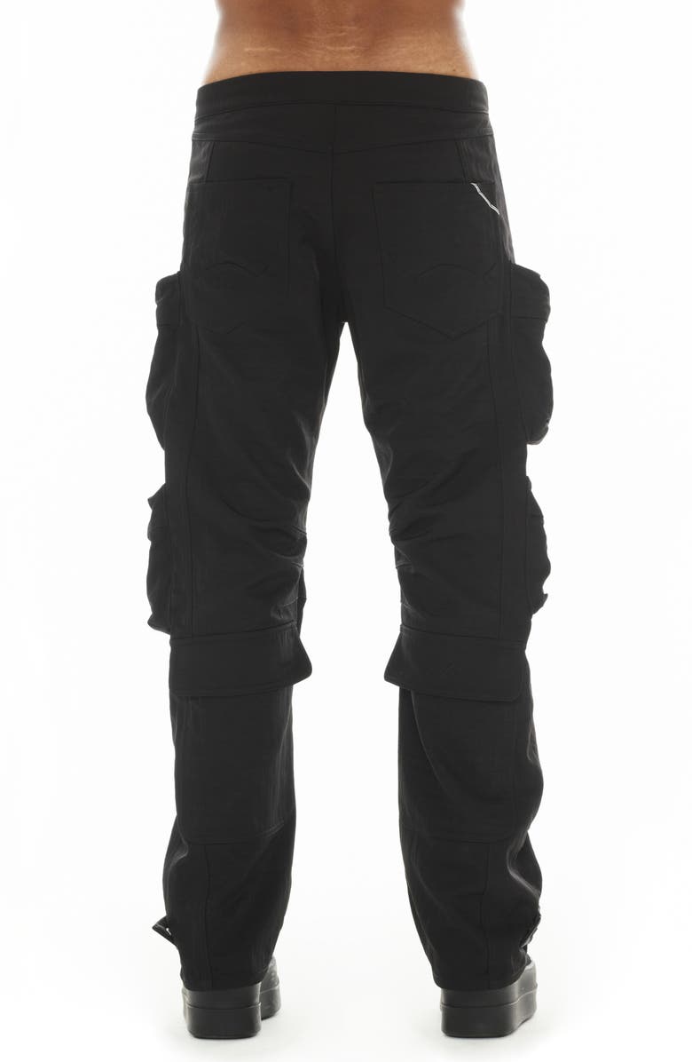 Cult of Individuality 610 Baggy Cargo Pants, Alternate, color, Black Nylon