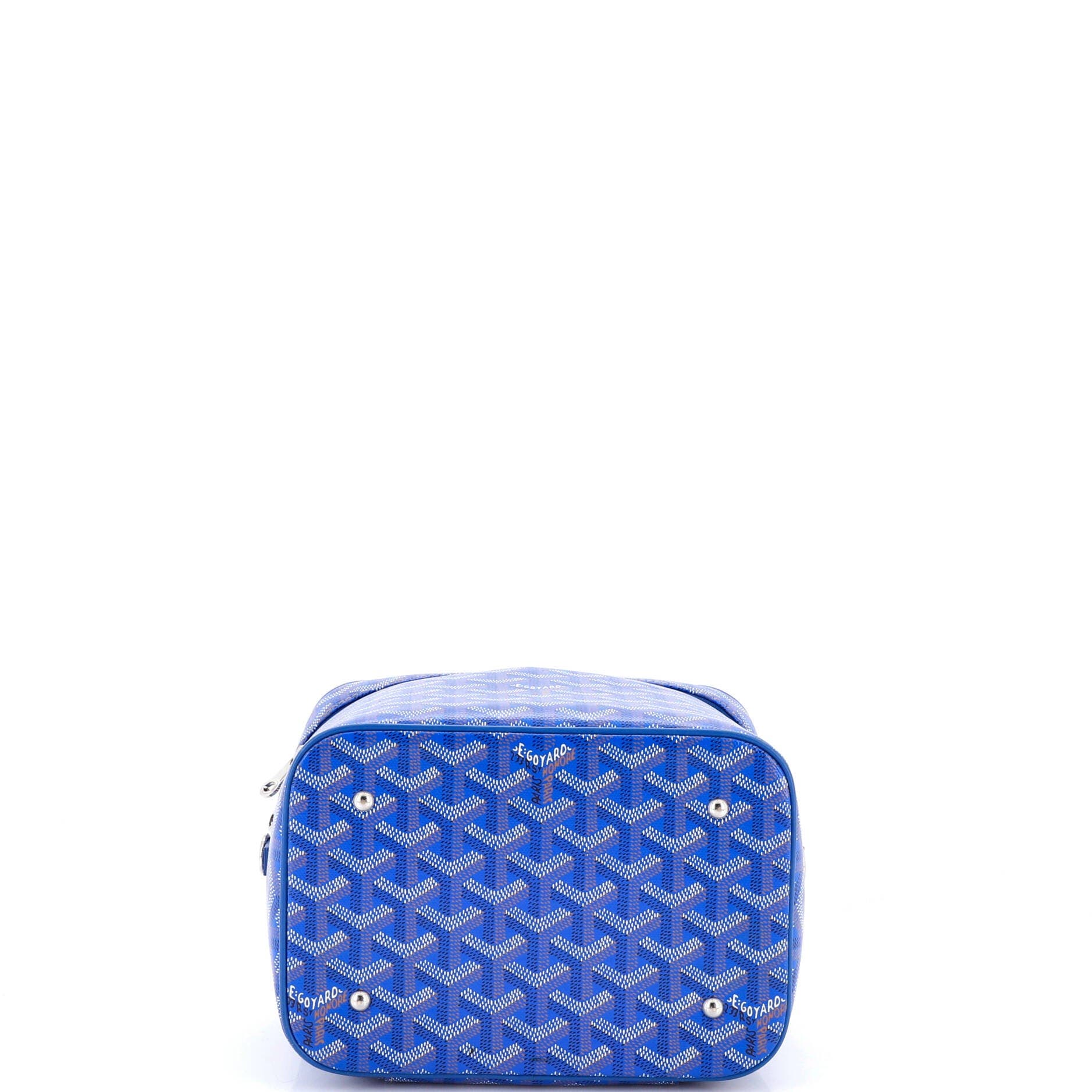 Pre-Owned Goyard Muse Vanity Case Coated Canvas, Alternate, color, Blue