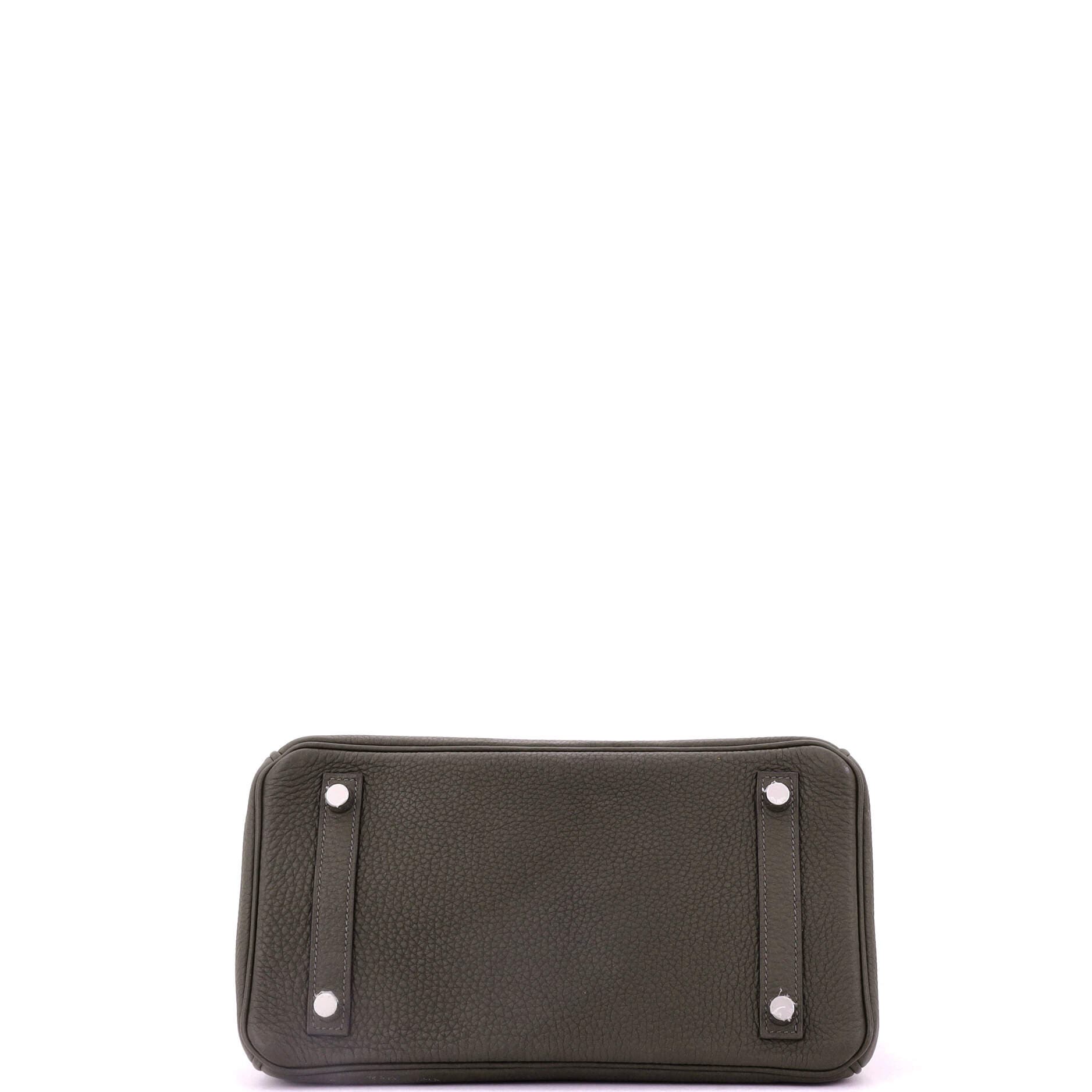 Pre-Owned Hermes Birkin Handbag Green Togo with Palladium Hardware 25, Alternate, color, 