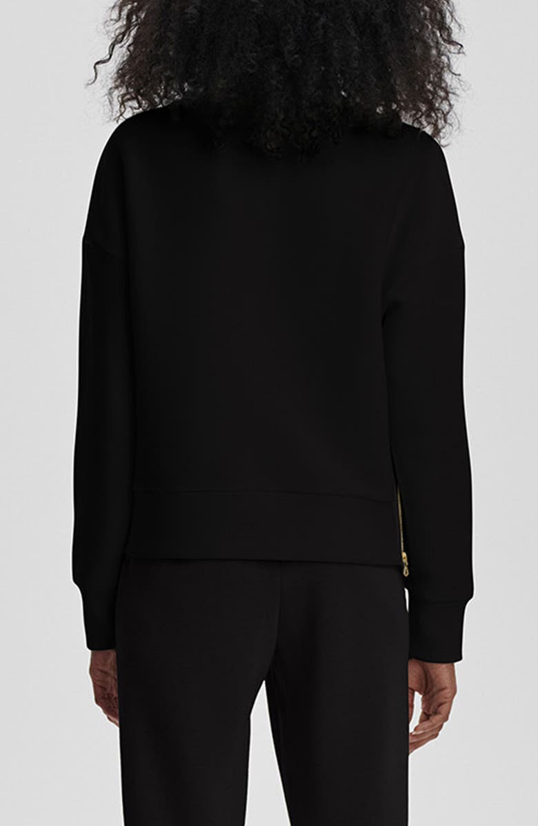 Varley Addelyn Ottoman Rib Sweatshirt, Alternate, color, Black