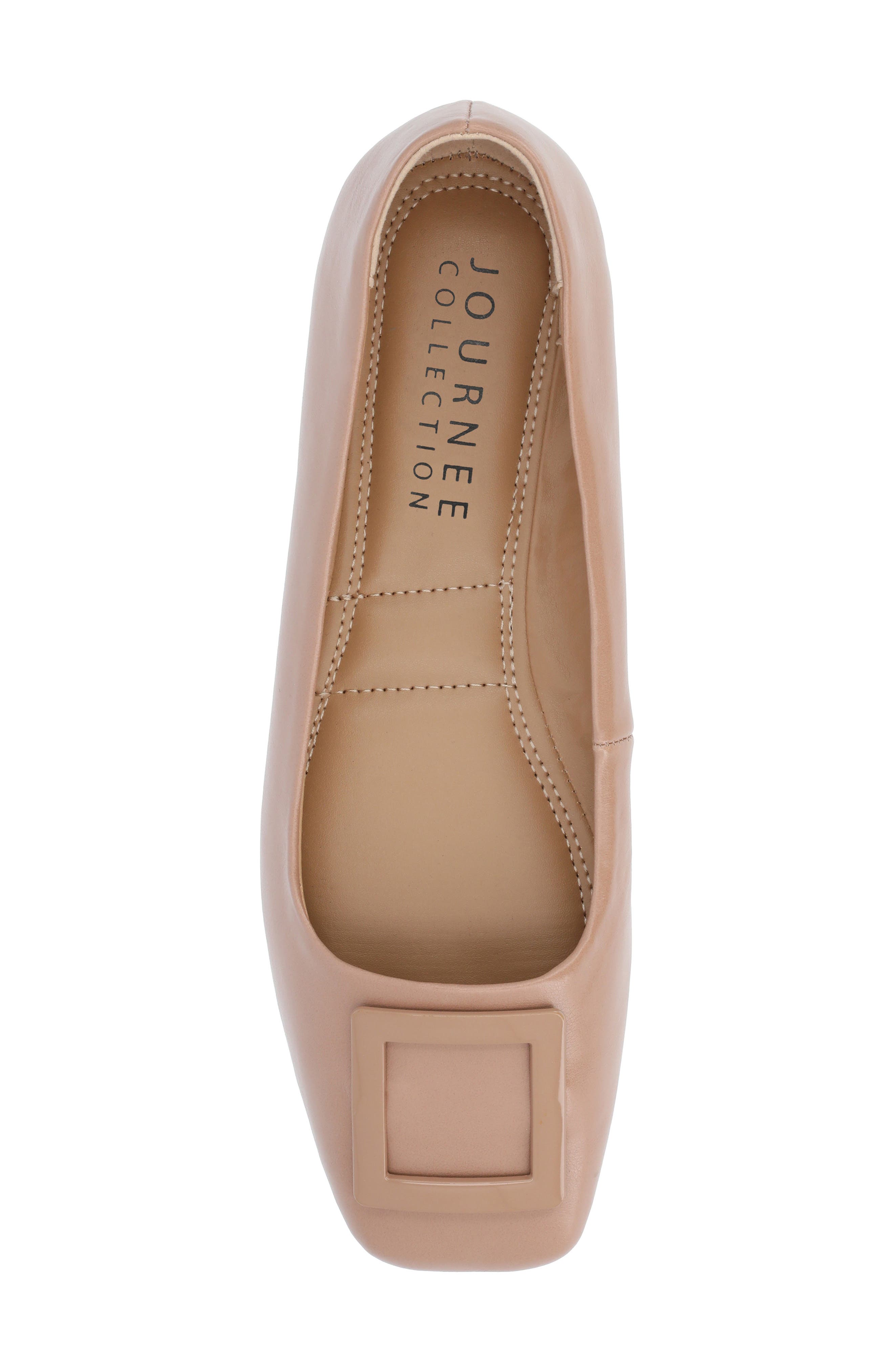 Zimia Square Buckle Flat, Alternate, color, TAN
