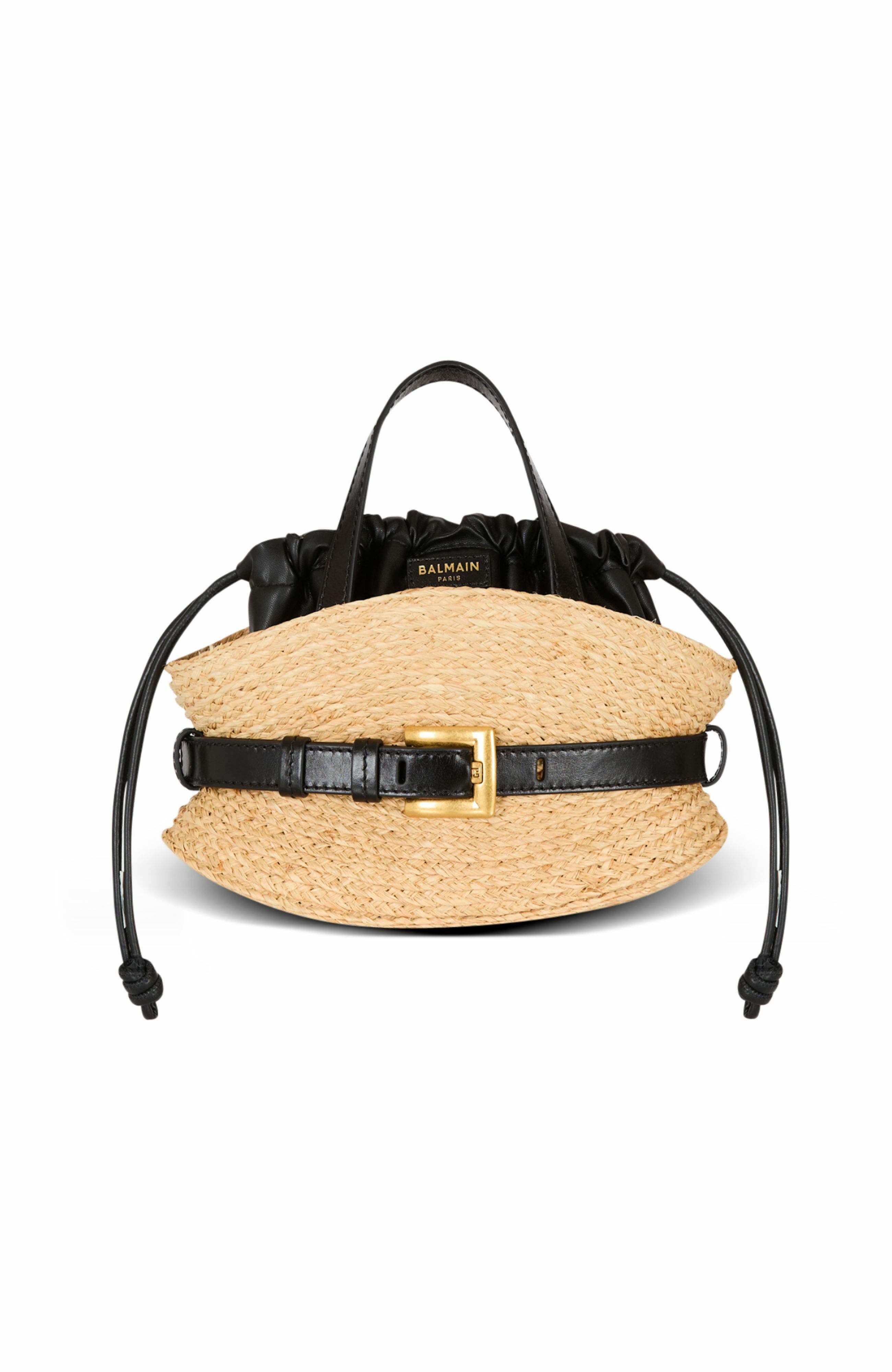 Shuffle Mini Bag In Raffia, Main, color, Brown