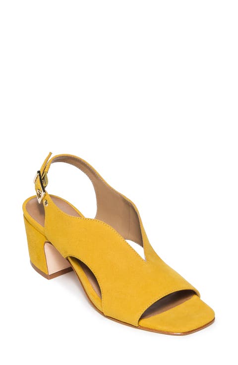 Yellow Block-Heel Sandals for Women | Nordstrom