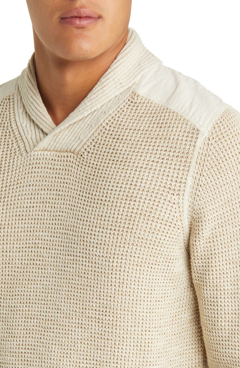 Tommy Bahama Tidemark Shawl Collar Cotton Sweater, Alternate, color,