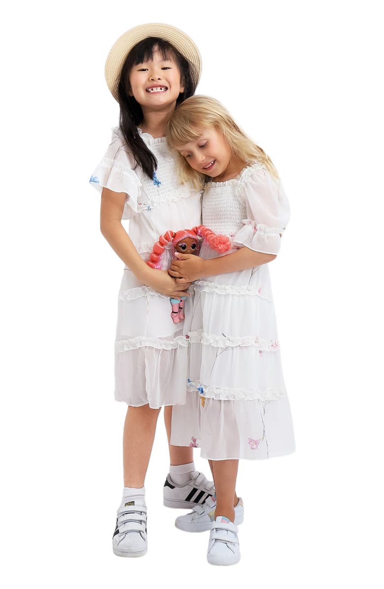 Belle & Bloom La Fille Tiered Dress, Alternate, color, White