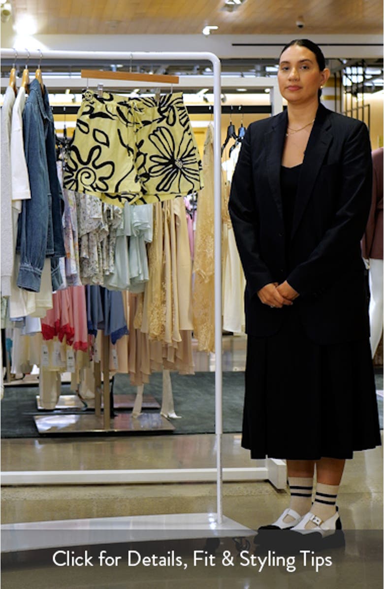 High Waist Cotton Blend Shorts, sales video thumbnail