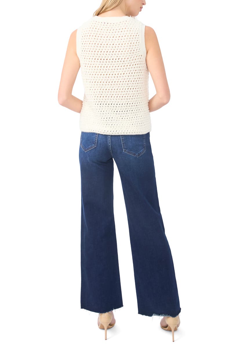 Halogen<sup>®</sup> Open Stitch Sweater Tank, Alternate, color, Eggnog