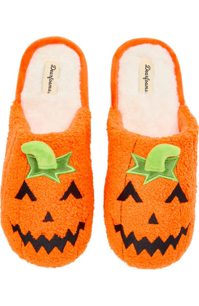 DEARFOAMS Halloween Scuff Slipper, Alternate, color, Mandarin