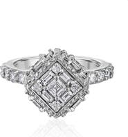 Mindi Mond Clarity Dimensional Halo Diamond Ring