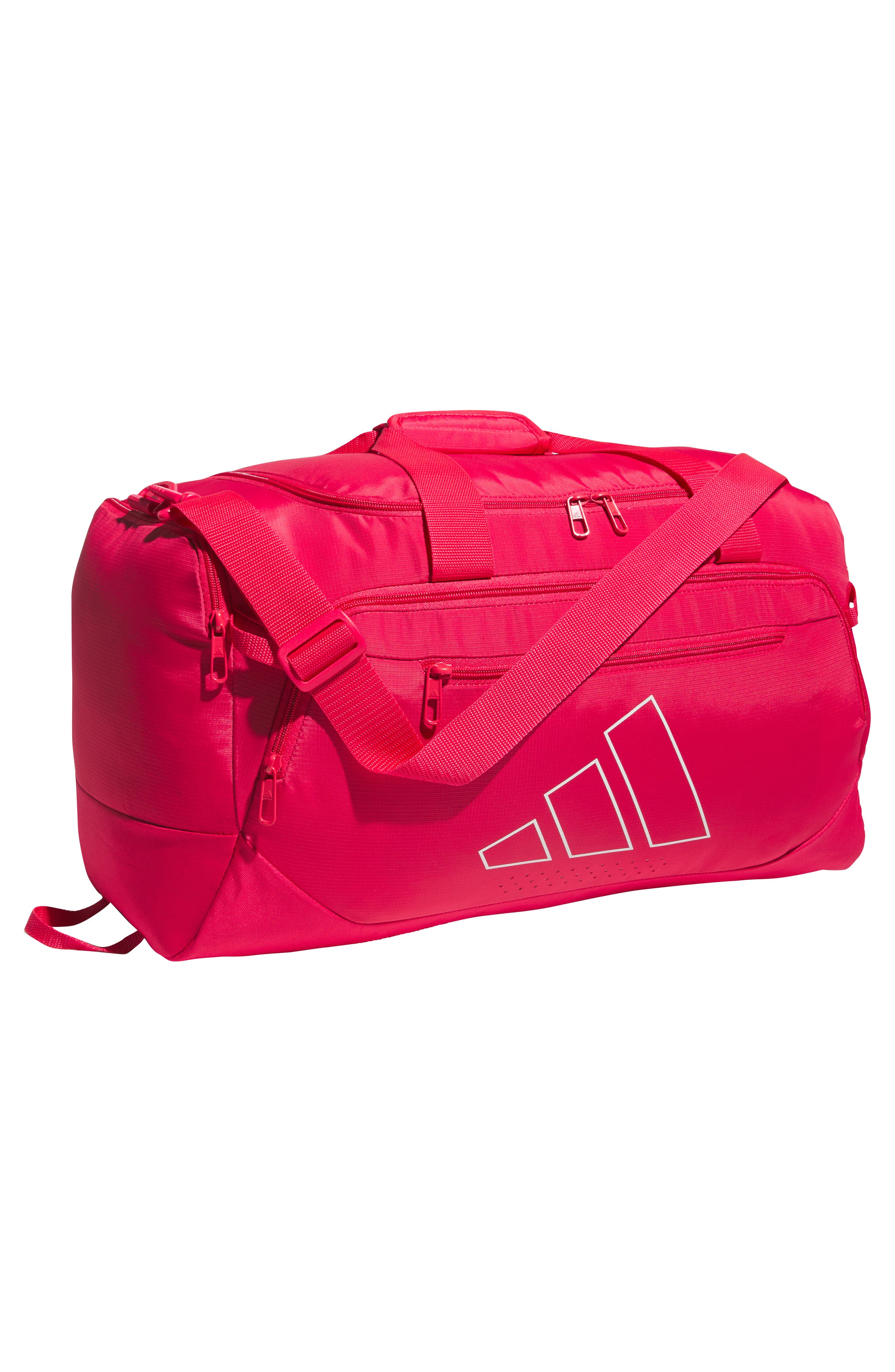Defender 5 Small Duffel Bag, Alternate, color, POWER PINK/ WHITE