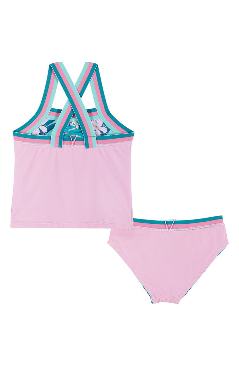 Andy & Evan Kids' Reversible Two-Piece Tankini Swimsuit, Alternate, color, 