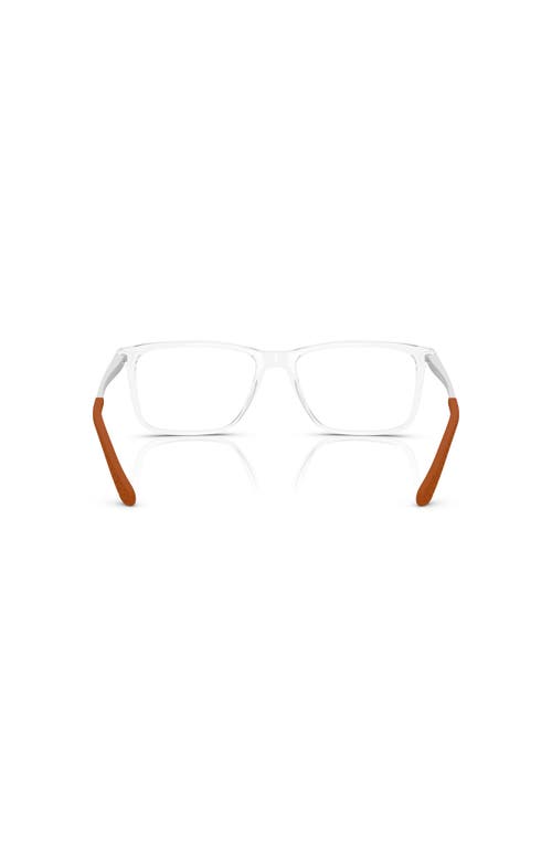 Ralph Lauren 54mm Rectangle Optical Glasses In White