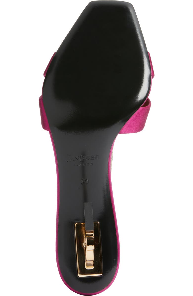 Saint Laurent Opyum Slide Sandal, Alternate, color, Moroccan Fuxia