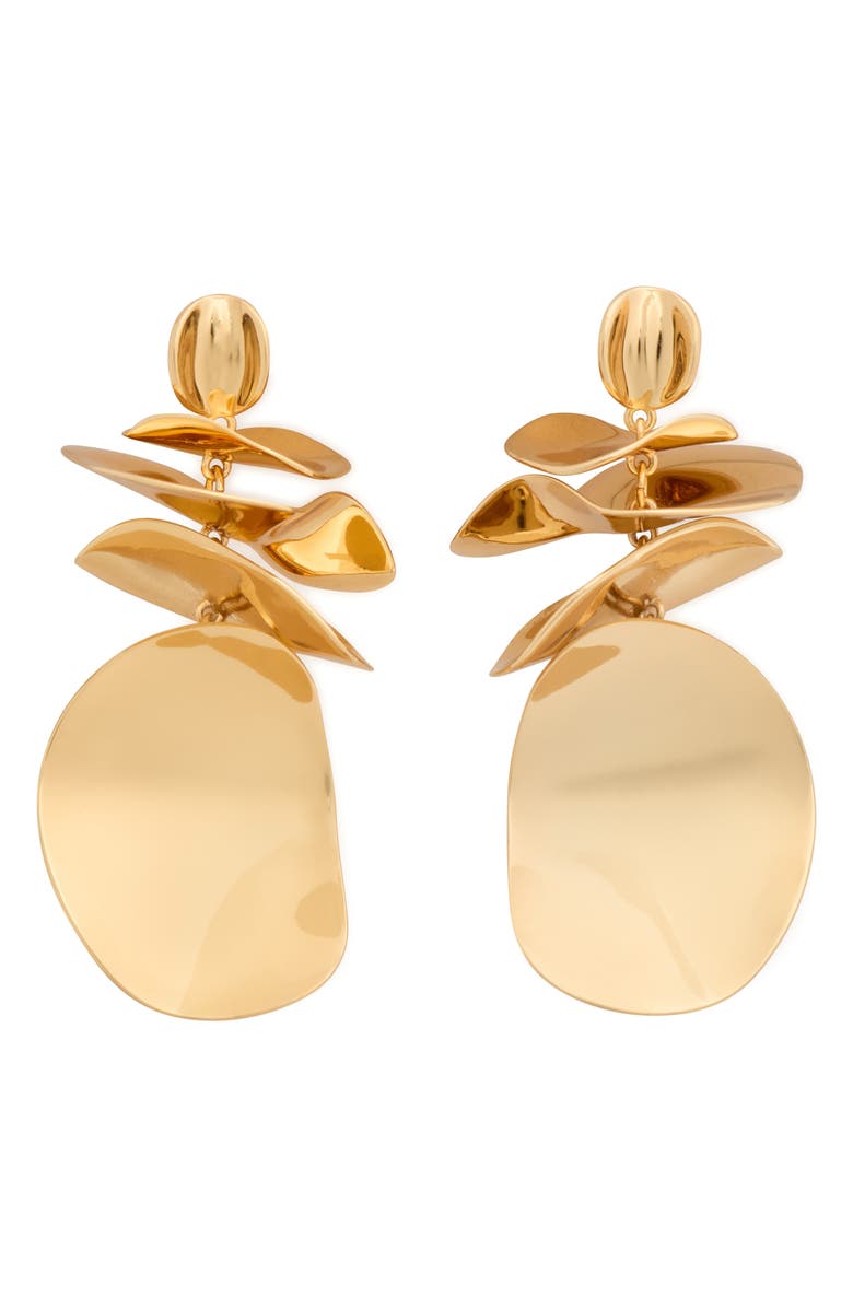 Kate Spade New York snack time potato chip statement drop earrings, Main, color, 