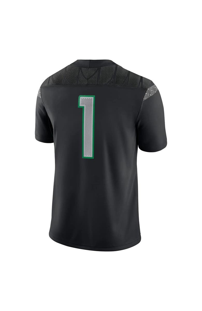 Nike Men's Nike #1 Black Oregon Ducks Game Jersey, Alternate, color, Black