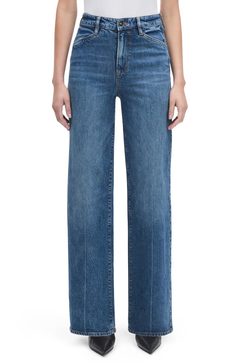 The Mischa Super High Waist Wide Leg Jeans, Main, color, CAMPBELL