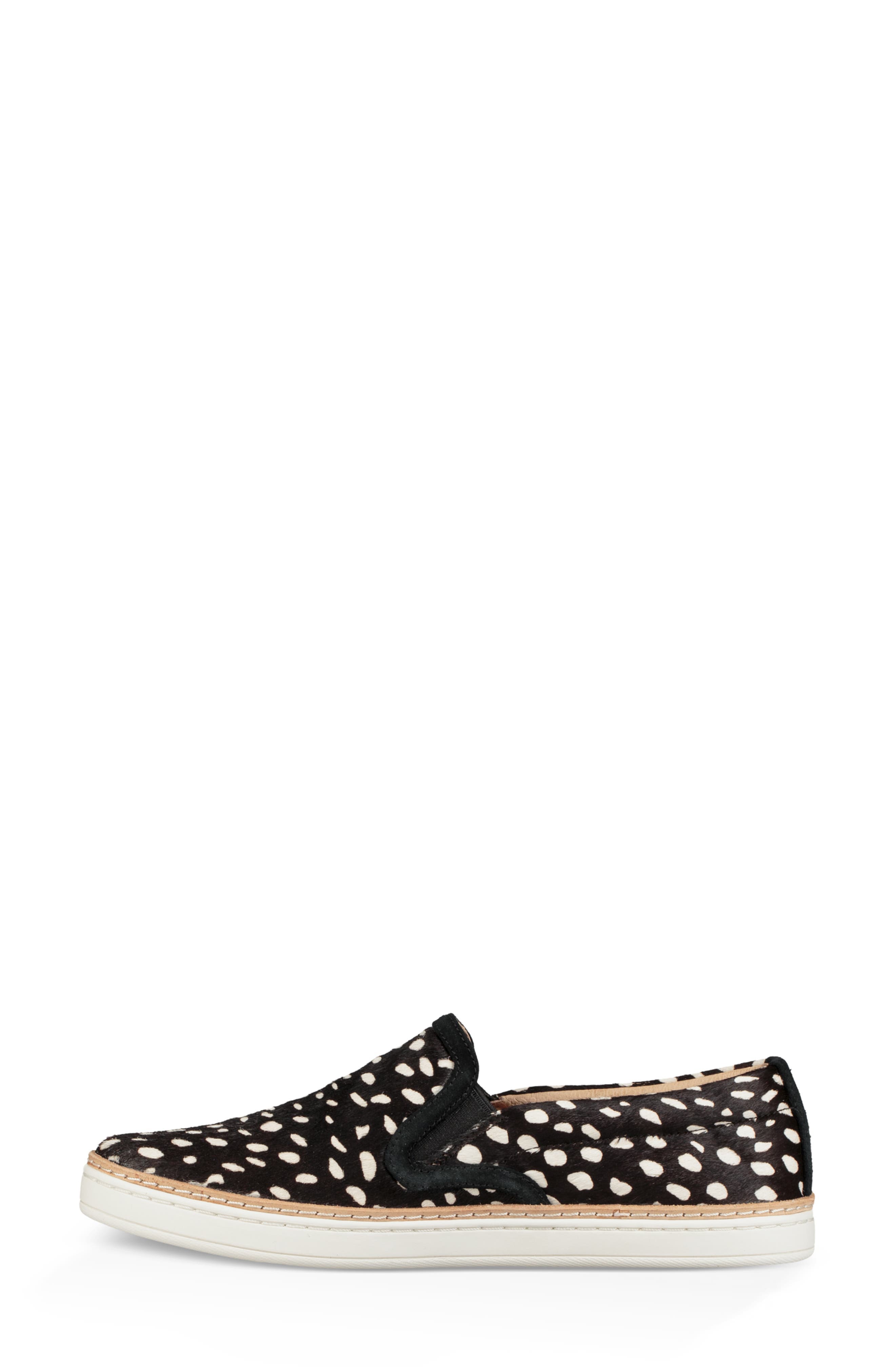 Soleda Genuine Calf Hair Slip-On Sneaker, Alternate, color, BLACK