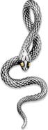 SAMUEL B. Serpent Sterling Silver Pendant