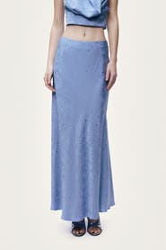 Nocturne Printed Midi Flare Skirt