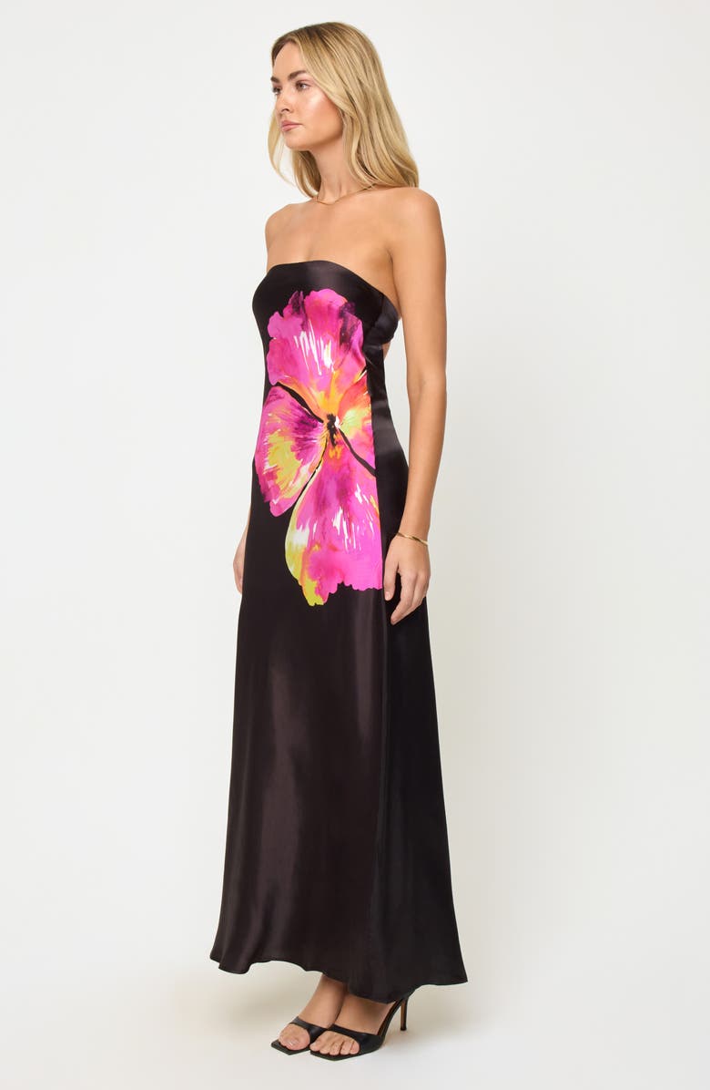 LSPACE Spring in Love Strapless Dress, Alternate, color, After Midnight