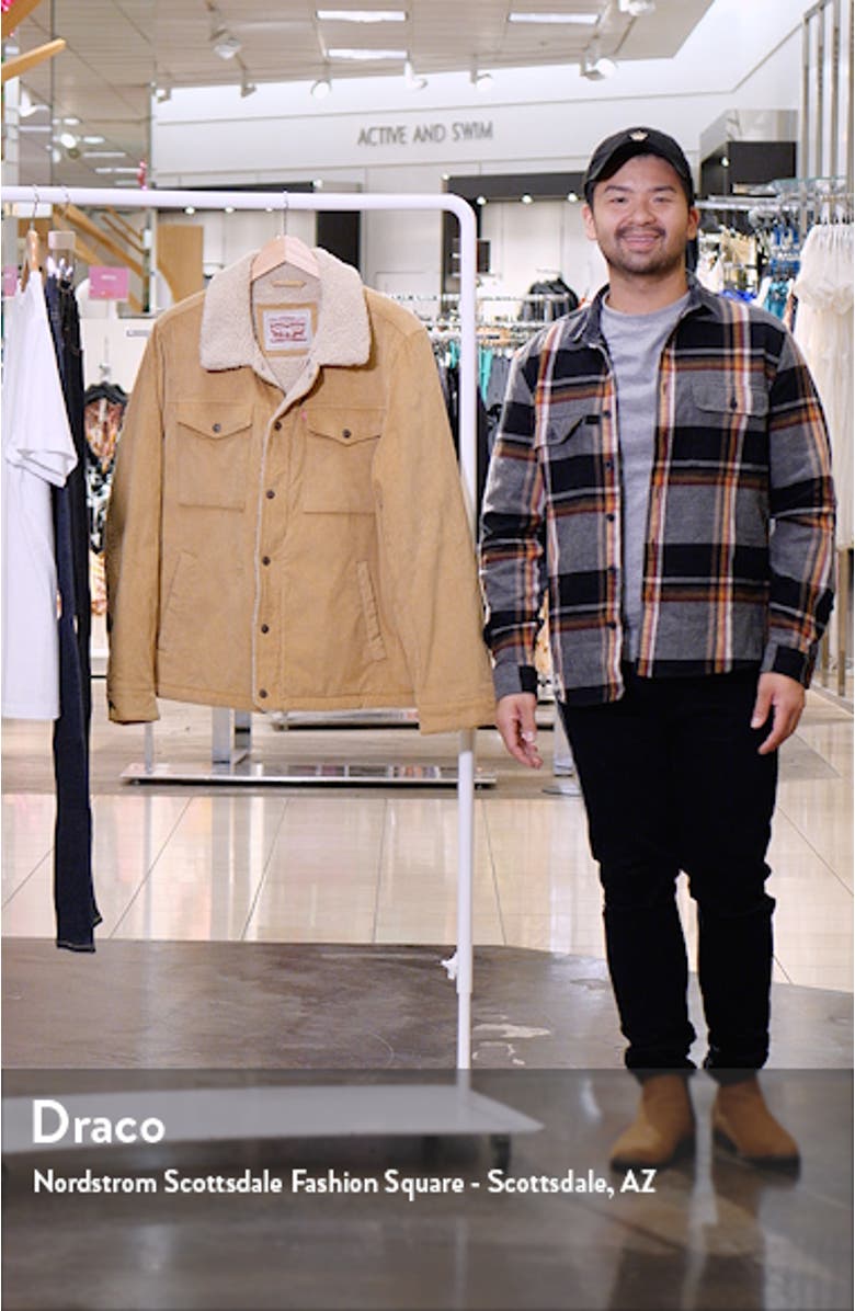 Corduroy High Pile Fleece Lined Trucker Shacket, sales video thumbnail