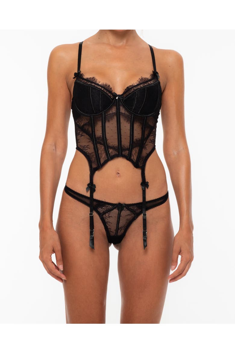 Annika Lingerie Set, Main, color, Black