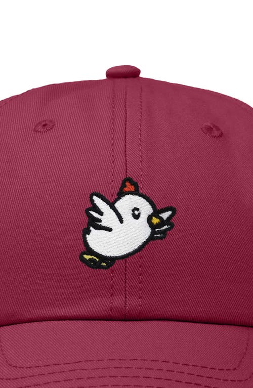 DALIX DALIX CHICKEN EMBROIDERED COTTON CAP 