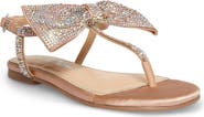 Betsey Johnson Kids' Crystal Bow Sandal