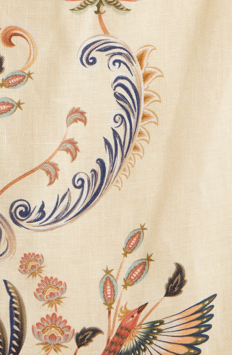 FARM Rio Boho Beauty Wrap Linen Maxi Skirt, Alternate, color, Boho Beauty Butter