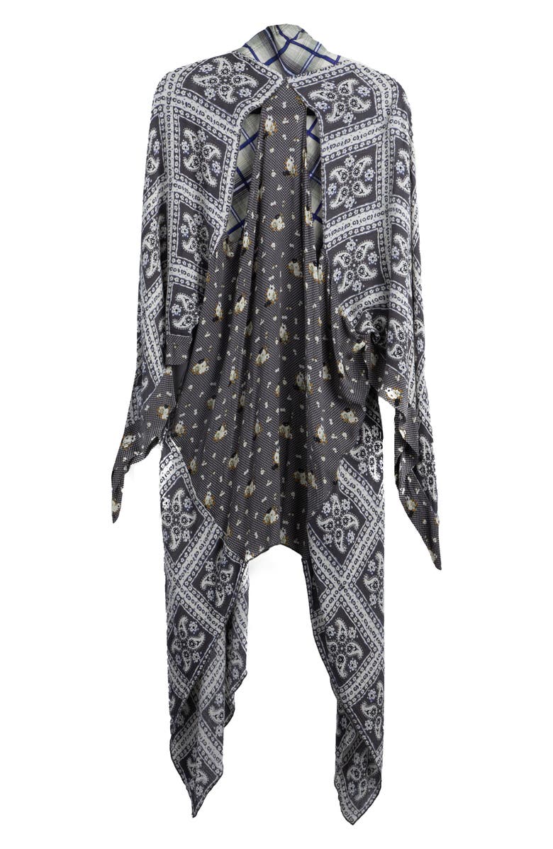 SAACHI Paisley Patchwork Drape Duster, Alternate, color, 